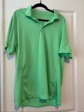 Men's Bright Green Nike Golf Dri-Fit Polo Shirt